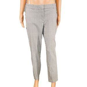 Adrienne Vittadini Houndstooth Dress Pants Ankle Length Career Wear SZ 10